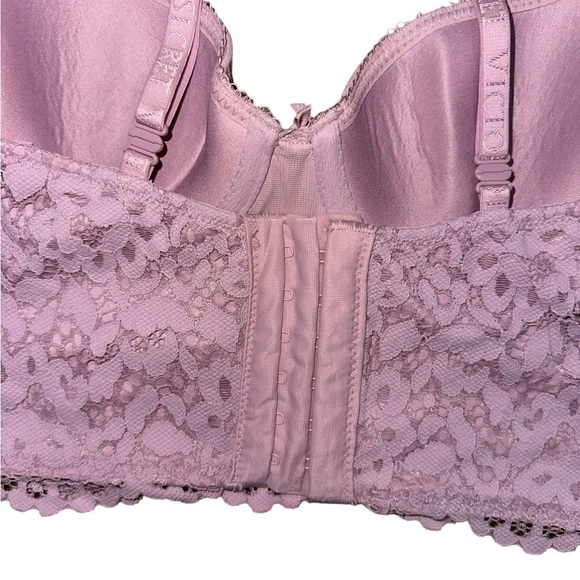 Women’s Victoria’s Secret Lace Corset Bra Pink Size 32B - Picture 6 of 7